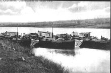 Серпухов, судоходство на реке Оке; фото старого Серпухова